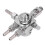 ST-6 2.0mm Mini Pistola a Spruzzo Automatica 0-600ml/min Argento 16