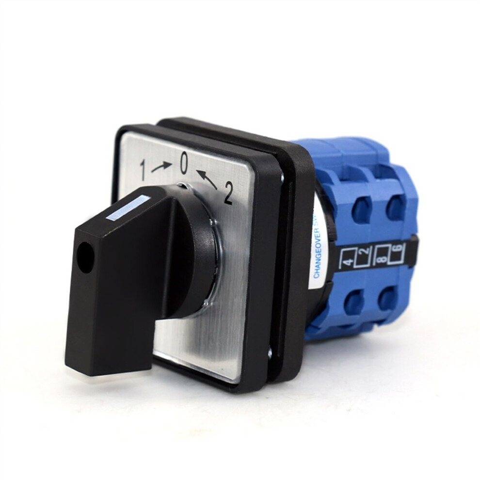 Szw26 Lw26 20A 660V Two Pole Three Position Cam Switch 64X64mm 48X48mm B202.2 Momentary Changeover Switch 6482260680705