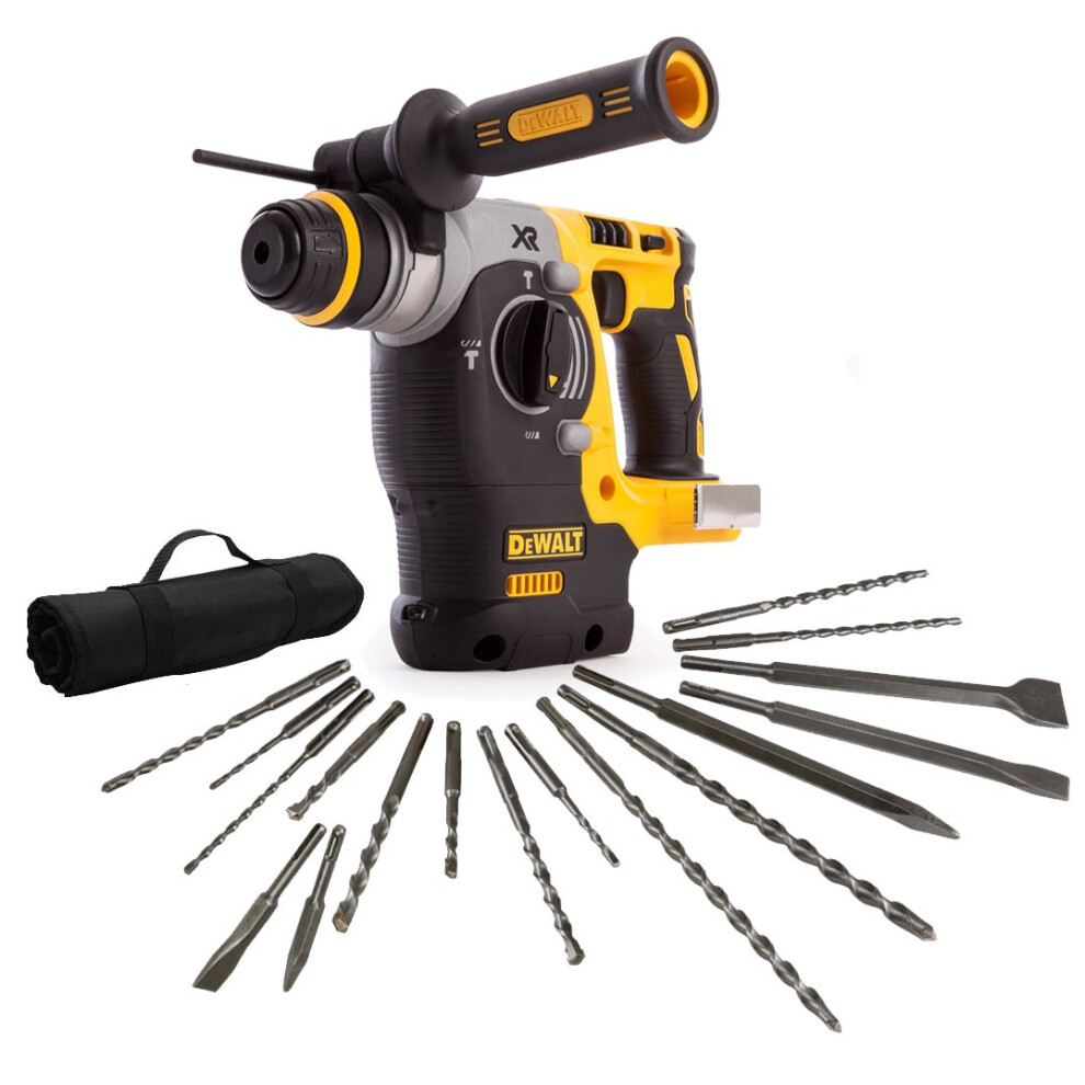 Dewalt DCH273N Cordless XR 18v SDS Brushless Hammer Drill 3 Mode + 17 Piece Set