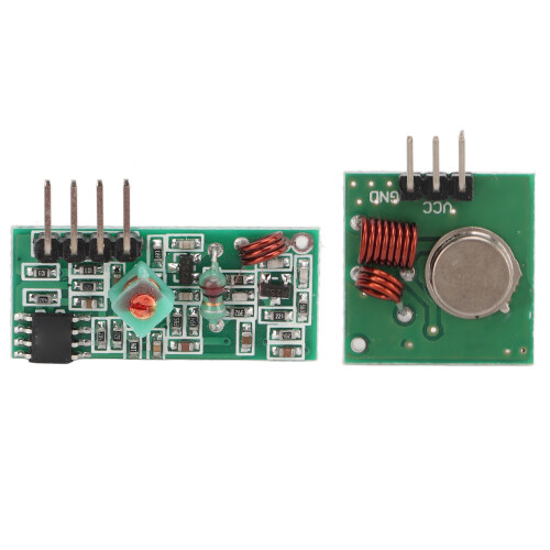 Kit trasmettitore/ricevitore RF 433MHz, 30x14x7mm DC5V 1