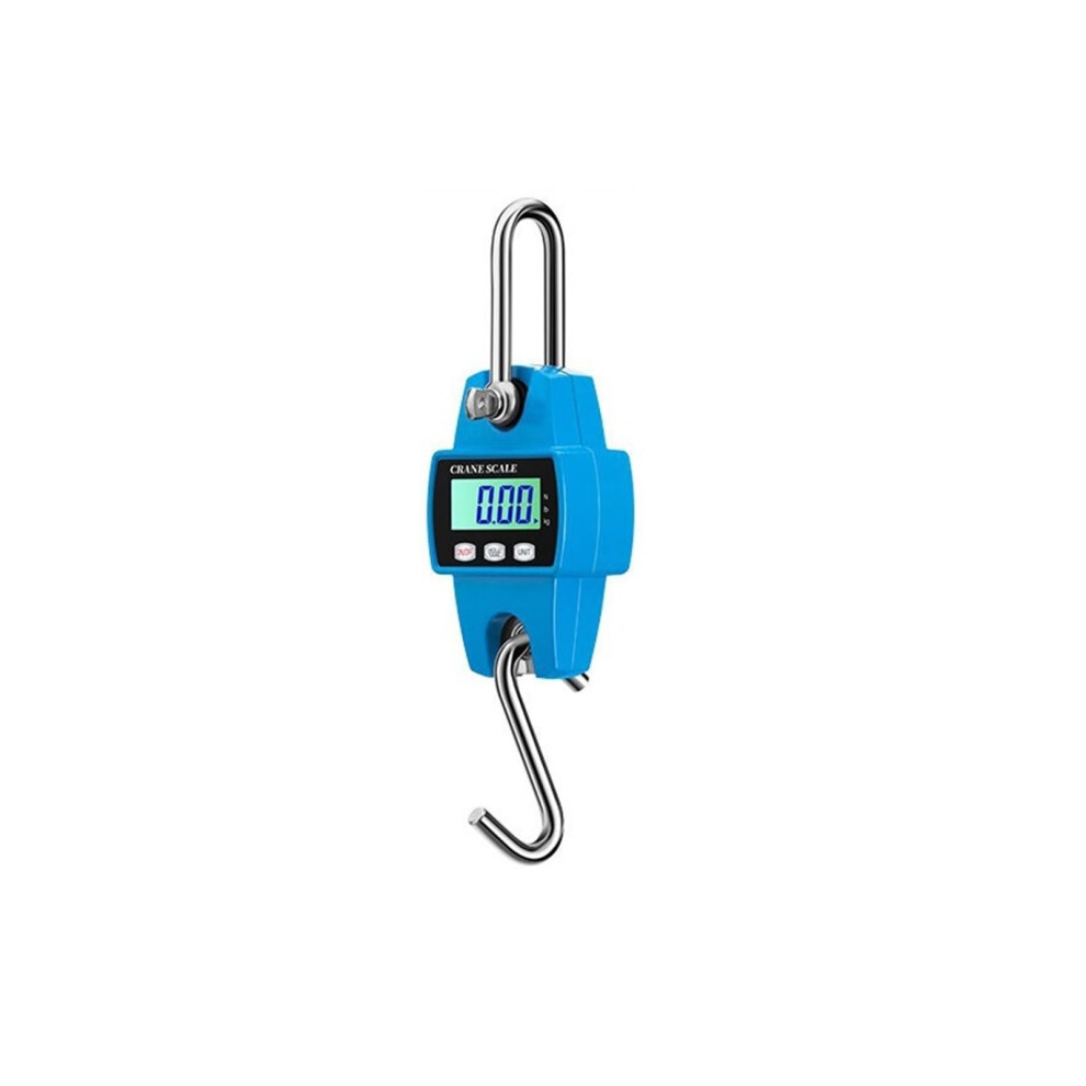 Crane Scale 300kg High Precision Portable Electronic Stainless Steel Hook Hanging Scale with LCD Display Kg/Lb/N