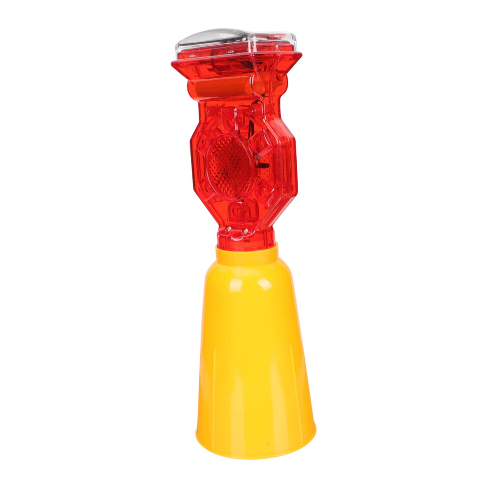 Emergency Beacon Lamp - Solar Powered Waterproof Traffic Warning Flashing Construction Safety Lamp, 360 Visibility Light 6947110191225