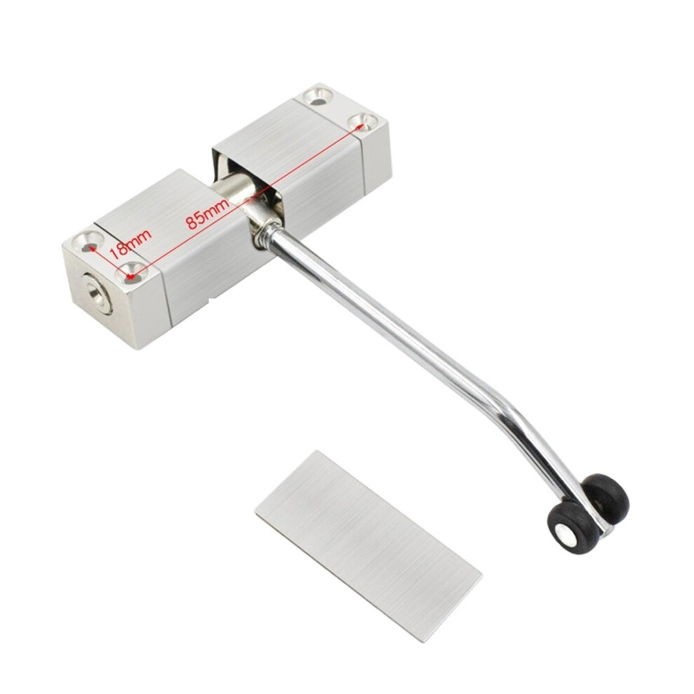 Door Closers Adjustable Silent Buffer Automatic Spring Door Closing Device Stainless Steel Hardware Silver Finish 6493810698217