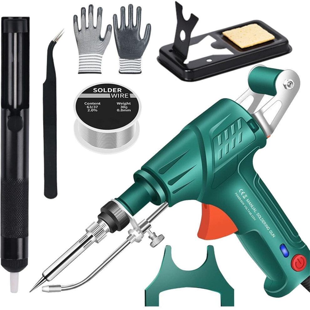 Internally Heated Industrial Laser Welding Tools Electric Welder Set With Automatic Temperature Control Handheld Soldering Iron Gun Green 6482260681207