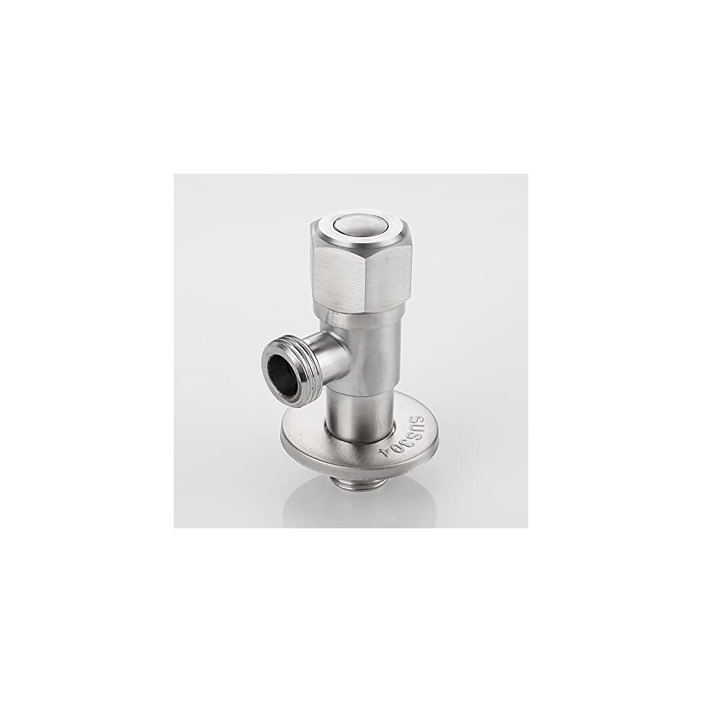 Stop Valve Copper Angle Valve 1/2 Inch G1/2 Stainless Steel Triangle Valve For Hot Cold Water Bathroom Toilet Basin 6276012499833
