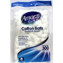 Amoray Care Cotton Balls 300CT Almindelig