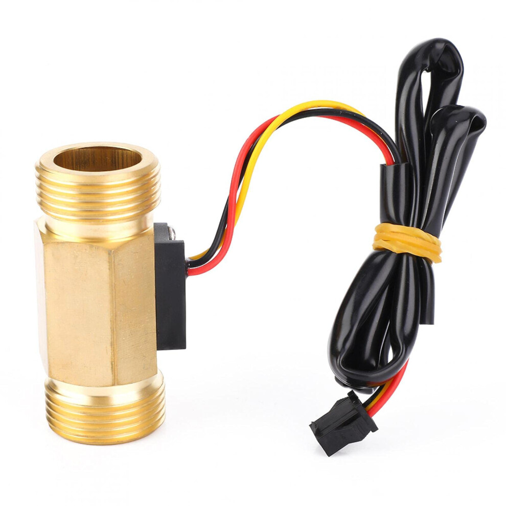 Flow Meter G3/4In Hall Effect Water Flow Rate Sensor Male-Male Thread 1-30L/Min Compatible With Various Systems 6482260681375
