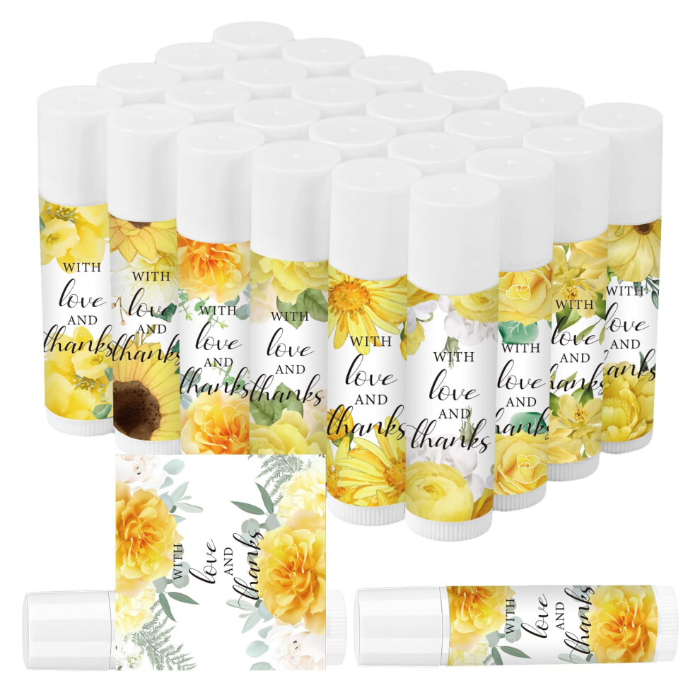 50 Pcs Wedding Lip Balm Bulk Vintage Greenery Lip Balm Moisturizing and Nourishing Lip Care Guests Lip Care Gift for Wedding Bridal Shower Baby S-image-OPC-PJNSRP2-NEW