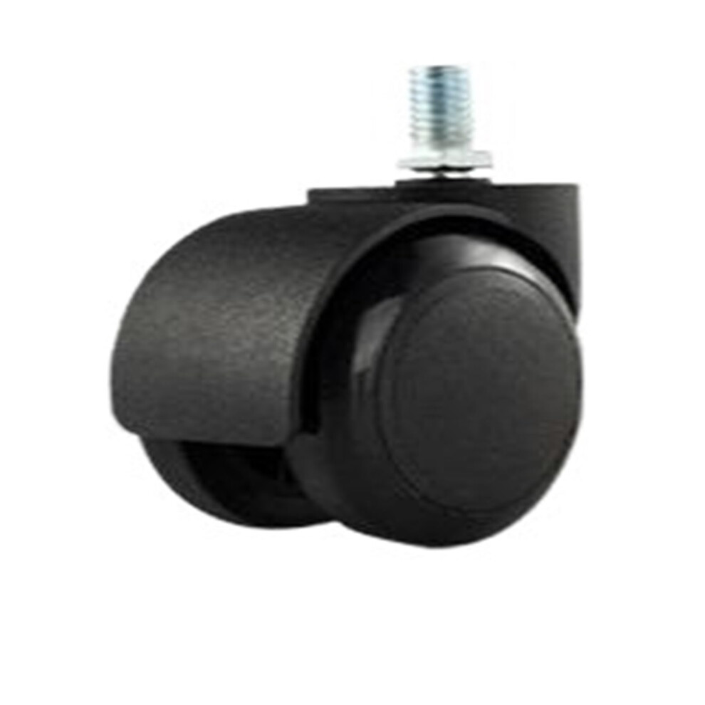 2 Inch Retaining Ring Caster Wheels Pack Of 5, 11Mm Threaded 10Mm Swivel Wheel Office Chair Casters In Black Pu 6493810698316