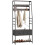 Homcom (Grey) HOMCOM Coat Rack with Shoe Storage, Bench and 10 Hooks 2