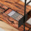 Homcom (Brown) HOMCOM Coat Rack with Shoe Storage, Bench and 10 Hooks 9