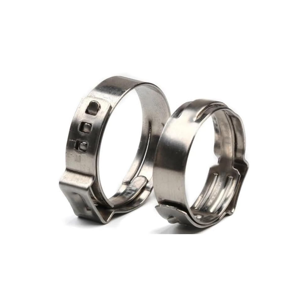 Hose Clamp 10Pcs Single Ear Pipe Clamp 304 Stainless Steel 5.3-31Mm Size For Secure Hose Connections 6482260681450