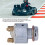 Car Ignition Switch Universal Starter 3 Terminal 3 Position with 2 Keys 12V 8