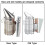 Stainless Steel Manual Bee Smoker Apiculture 12