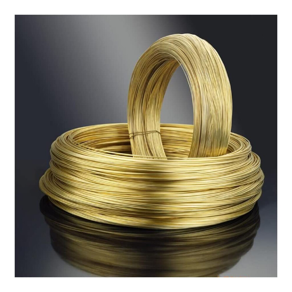 H65 Brass Wire 0.6Mm Diameter 10M Length, Bare Copper Wire, Versatile Brass Line For Crafting And Electrical Use 6276012499963