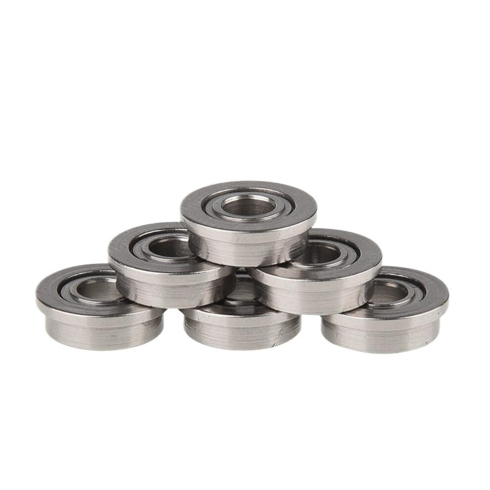 Mf52zz Mf62zz Mf63zz Mf74zz Mf83zz Mf84zz Mf95zz Mf148zz Miniature Flange Bearings 10Pcs Thin Wall Metal Shielded 6Mm Size 6947110191577