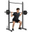 Homcom HOMCOM Adjustable Squat Rack with Pull Up Bar and Barbell Bar for Home Gym 2
