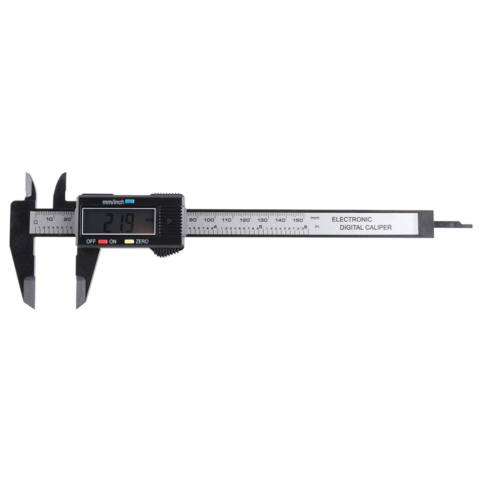 150Mm Black Electronic Lcd Display Vernier Caliper 9387669821483
