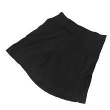 Leichtes, atmungsaktives, schnell trocknendes Tennisrock für Damen, High Waist, sportlicher Skort, Schwarz, Größe S