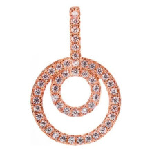 Pendentif Femme - Folli Follie - 3P17S002RC - Acier inoxydable - 2 cm - Couleur Rosé