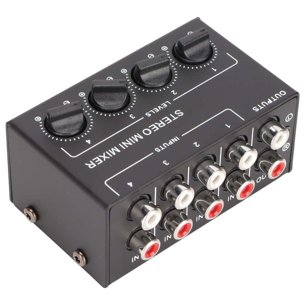 Cx400 4-Channel Passive Stereo Mixer, Metal, Black 7631342216472