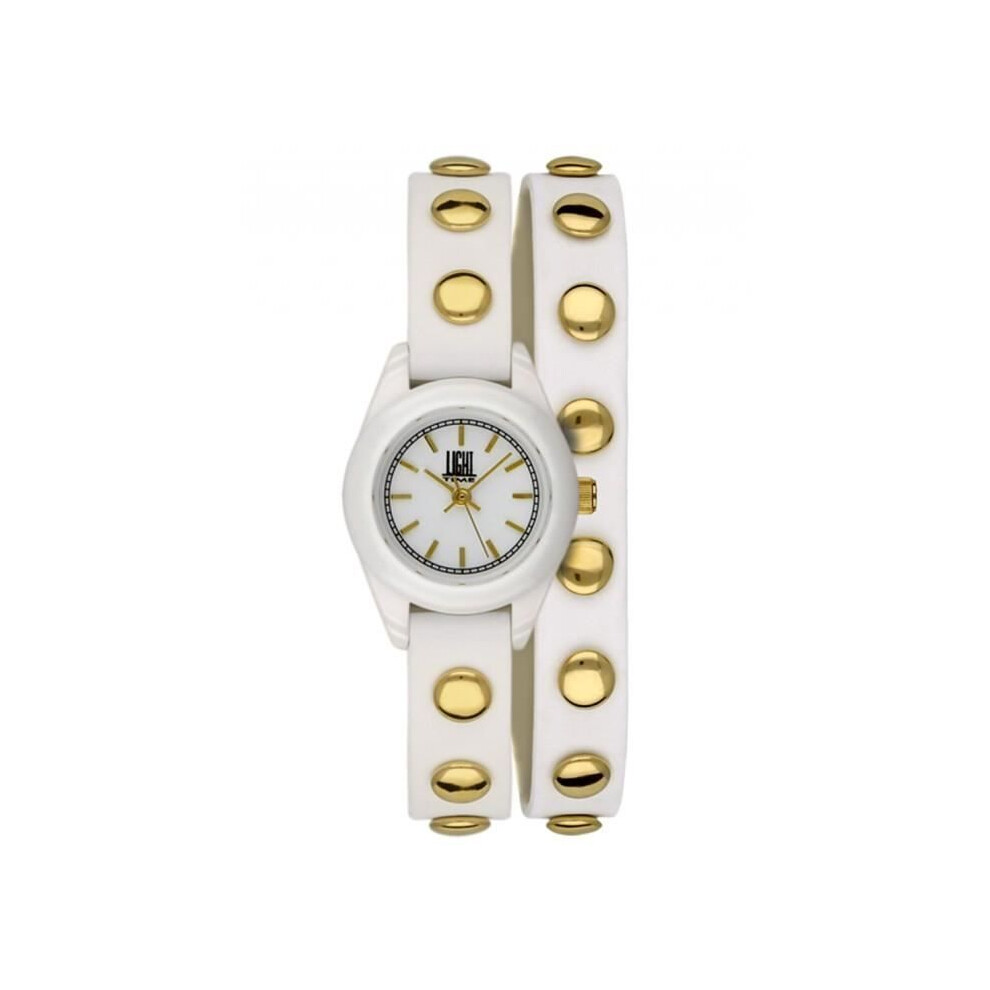 Light Time Orologio Double Tour Studs Bianco-image