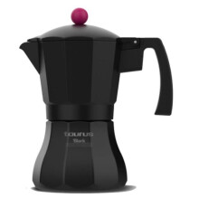 Cafetiera Italiana - Taurus - KCP9009I - 9 Tazze - Alluminio Nero - Cafetiera a pressione
