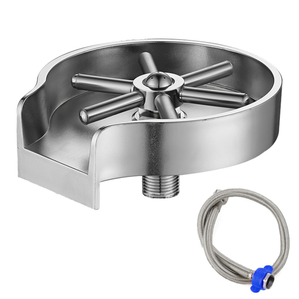 Glass Rinser For Kitchen Sink Stainless Steel Bottle & Cup Washer Accessory 7641342217324