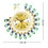 3D Peacock Shape Wall Clock Non Ticking Silent Clock 9