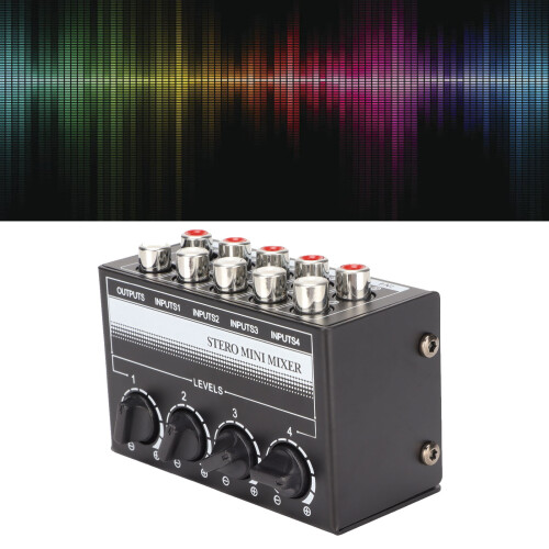 CX400 4-canali mixer passivo portatile nero