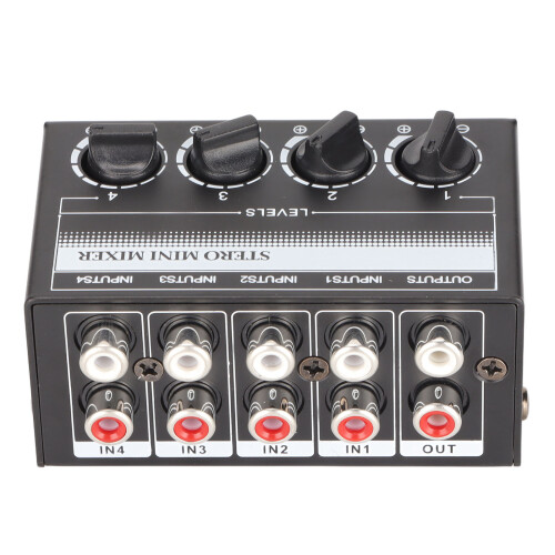 CX400 4-canali mixer passivo portatile nero 1