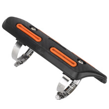 Escudo térmico para escape de ABS naranja 190x55mm 25-51mm
