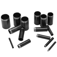 Set di punzoni per pelle, 15 pezzi, kit di punzoni cavi da 1-15mm, acciaio ad alta densità, attrezzo fai-da-te
