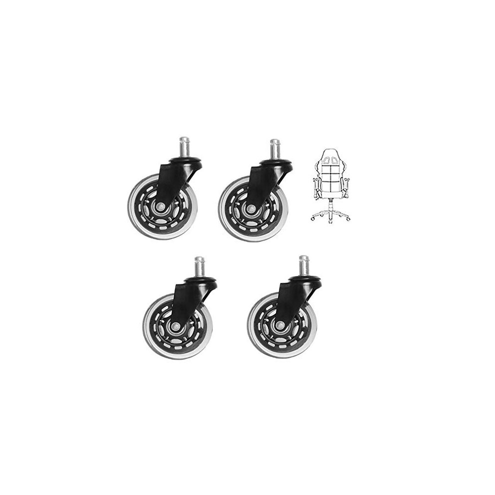 Heavy Castor Wheels 2.5 Inch Casters Set Of 4 Durable Rubber Swivel Wheels For Furniture And Equipment 6947110192420