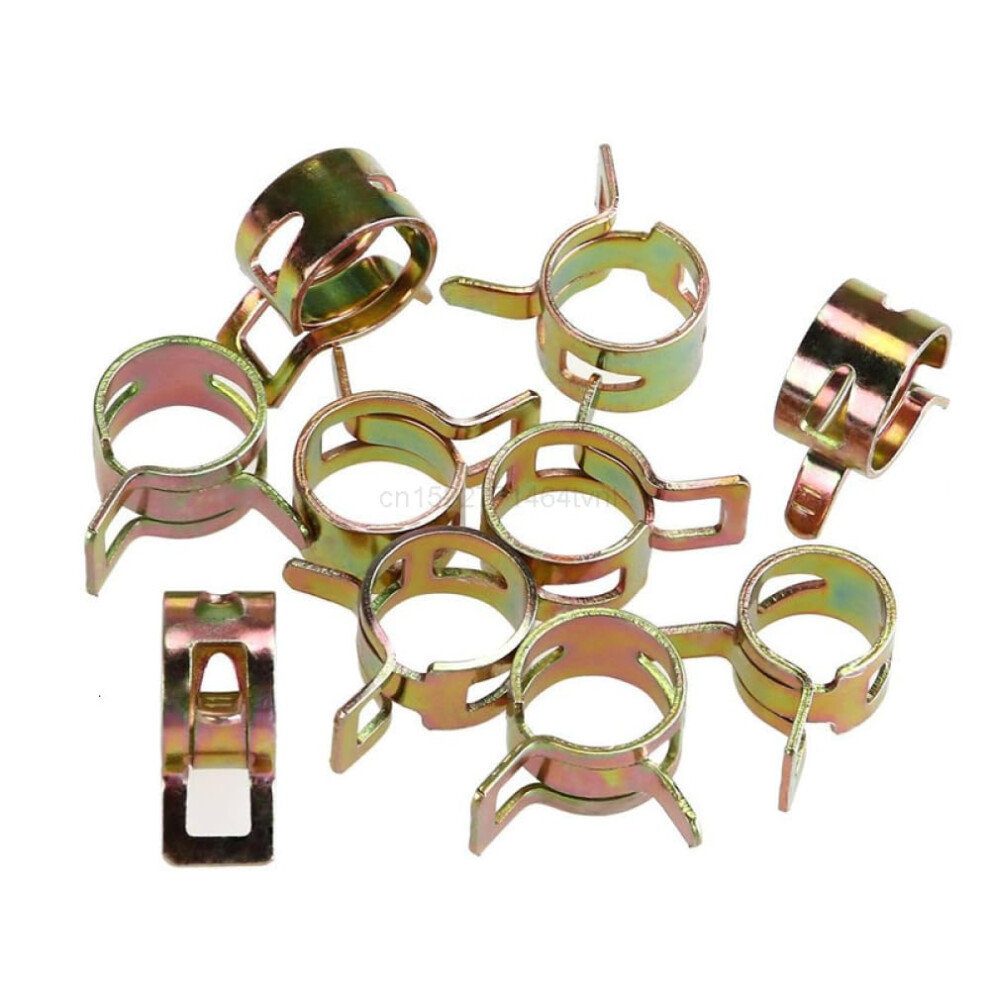 Hose Clips Tube Joining Clamps 10Pcs 4Mm To 25Mm Size Spring Clips For Fuel Oil Water Vacuum Silicon Hoses M22 M25 M19 6482260682945