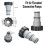2 Pack Hose Adapter for Intex A Replacement Hose with Clamp for Threaded Connection Pumps, Gray 6