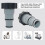 2 Pack Hose Adapter for Intex A Replacement Hose with Clamp for Threaded Connection Pumps, Gray 13