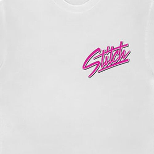 Disney (L, White) Disney Stitch Surf T Shirt 1