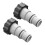 2 Pack Hose Adapter for Intex A Replacement Hose with Clamp for Threaded Connection Pumps, Gray 1