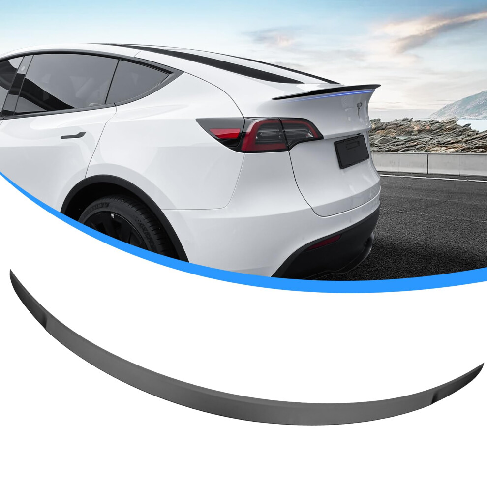 Rear Spoiler Wing For Tesla Model Y 2025, Compatible With 2021-2025 Model 3 & Model Y, Matte Trunk Lip Tail Wing Black 6482260683027
