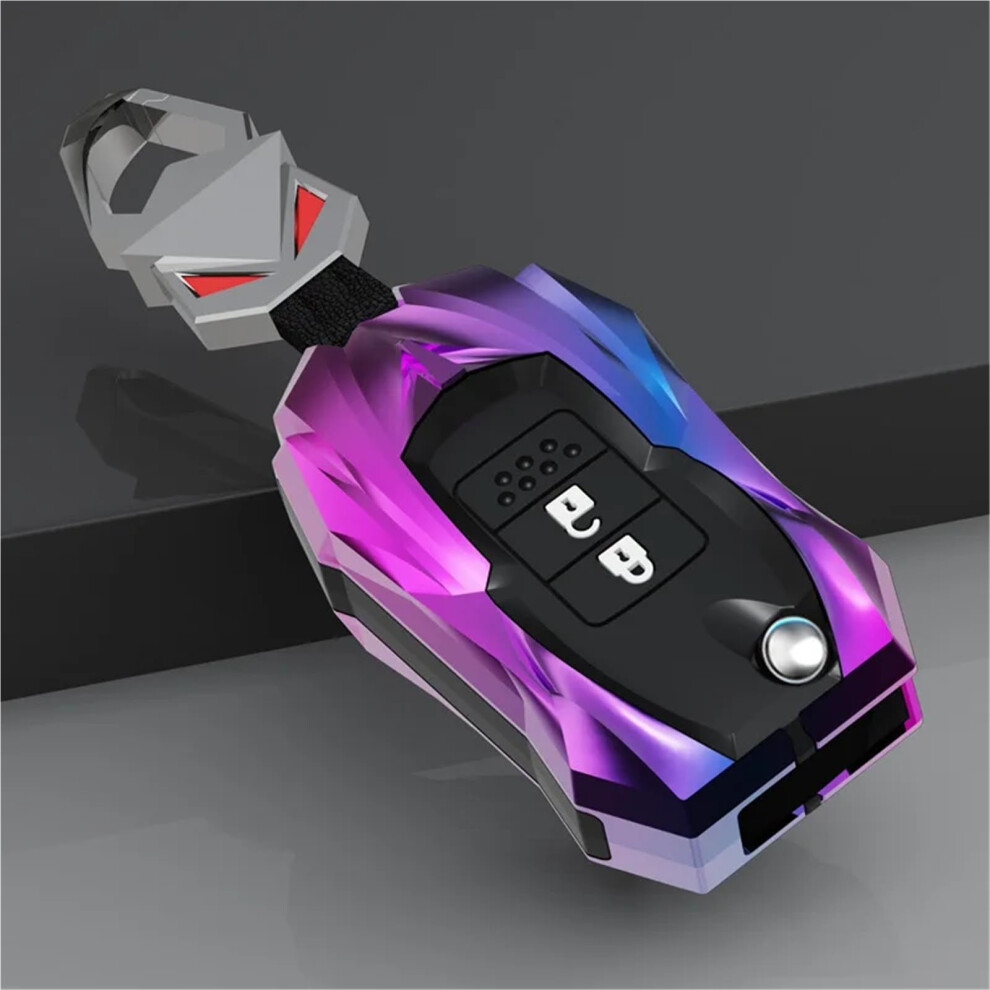 Zinc Alloy Remote Car Key Case Cover For Honda Fit Vezel City Civic Jazz Brv Hrv Keychain Holder 2 Button Color 6947110193014