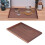 Bandeja de madera de nogal, rectangular, con espiga, nogal negro 15
