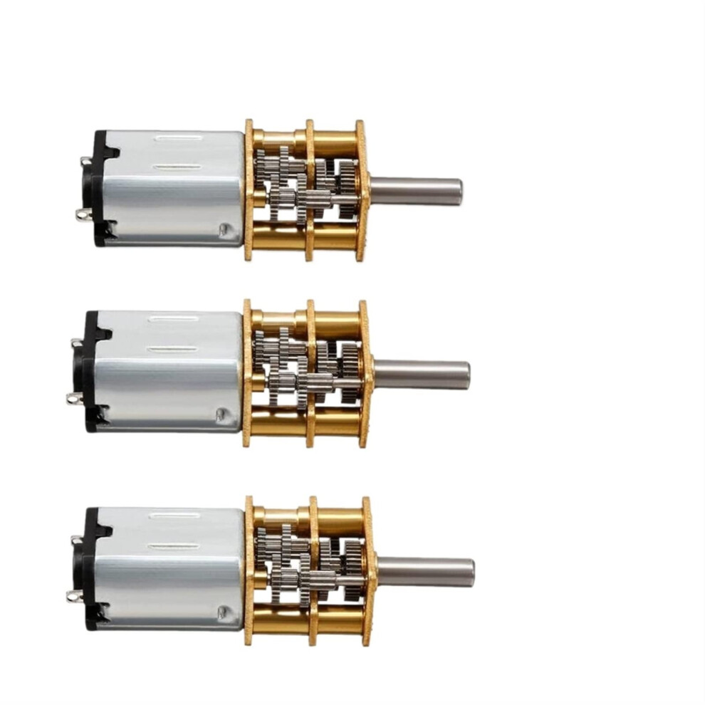 N20 Mini Micro Metal Gear DC Motors 10pcs Set 3V/6V/12V with Gearwheel 1000RPM Specifications for Electronics Projects
