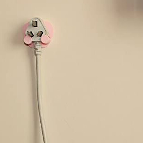Multi functional Wall Plug Holder Self Adhesive 2