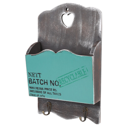 Wood Letter Rack Key Holder Wall Storage Creative 1