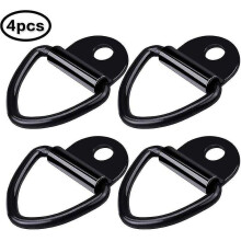 Trailer Tie Down Ring - Tie Down Ring Anchor Hook Anchor V-ring D-rings for Securing Car Loads, Trailer Tow Pull Hook,4pcs