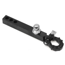 6MM Metal Tow Hook Ball Head and U Buckle Rescue Hook Set for 1/10 Scale Climbing RC Cars, Durable Metal Construction