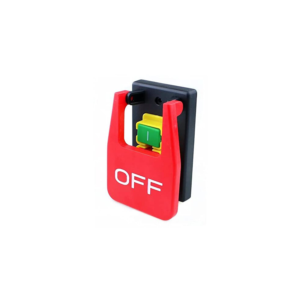 Kjd17b Electromagnetic Safety Switch 220V-240V 16A With Emergency Stop Cover And 5E4 Compatibility 6482260684109