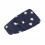 Patch oculare blu scuro in seta e cotone 10x5.5cm Adulti 10