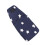 Patch oculare blu scuro in seta e cotone 10x5.5cm Adulti 3